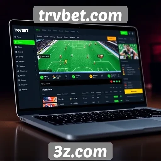 Funcionalidades da interface do usuário no trvbet.com